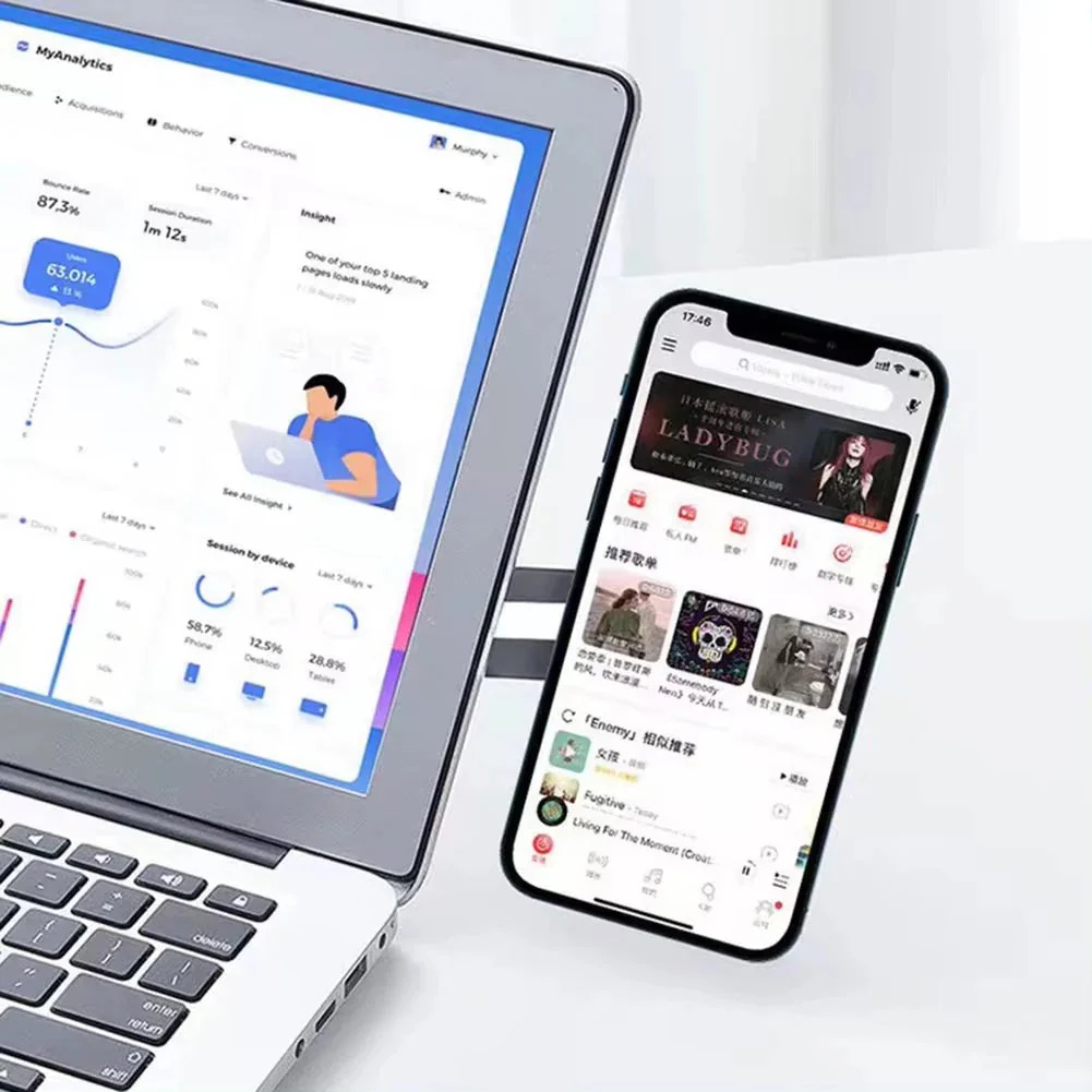 Nexgera™ Magnetic Folding Phone Holder