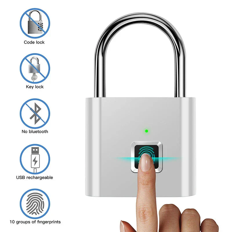 Nexgera™ Smart Fingerprint Padlock