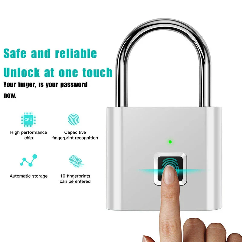 Nexgera™ Smart Fingerprint Padlock